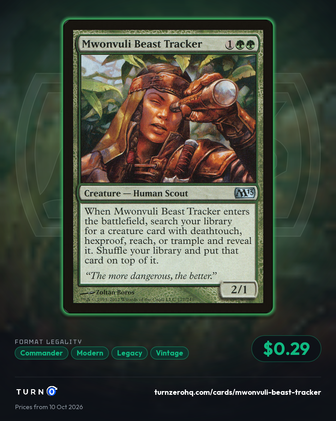 Shareable picture of Mwonvuli Beast Tracker