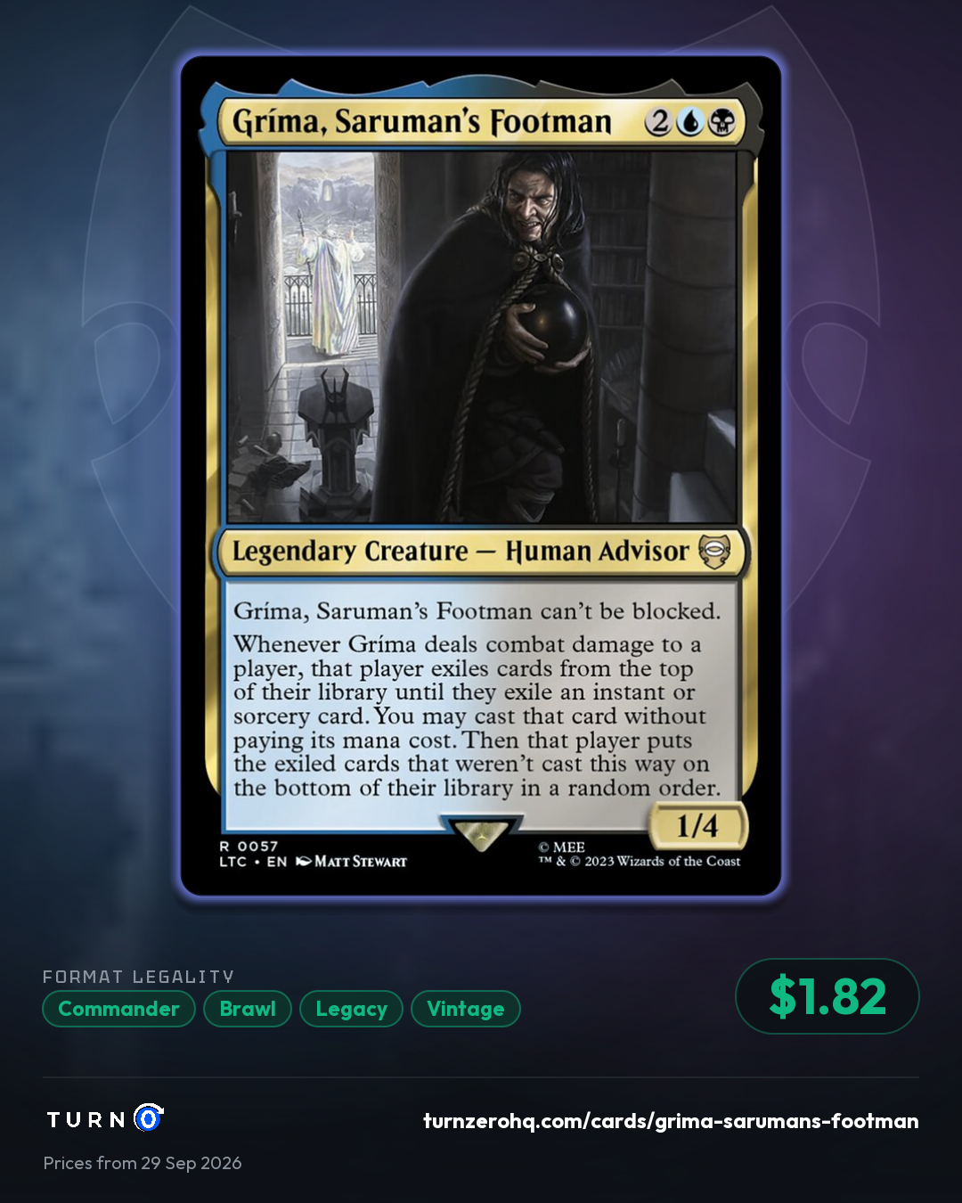Shareable picture of Gríma, Saruman's Footman