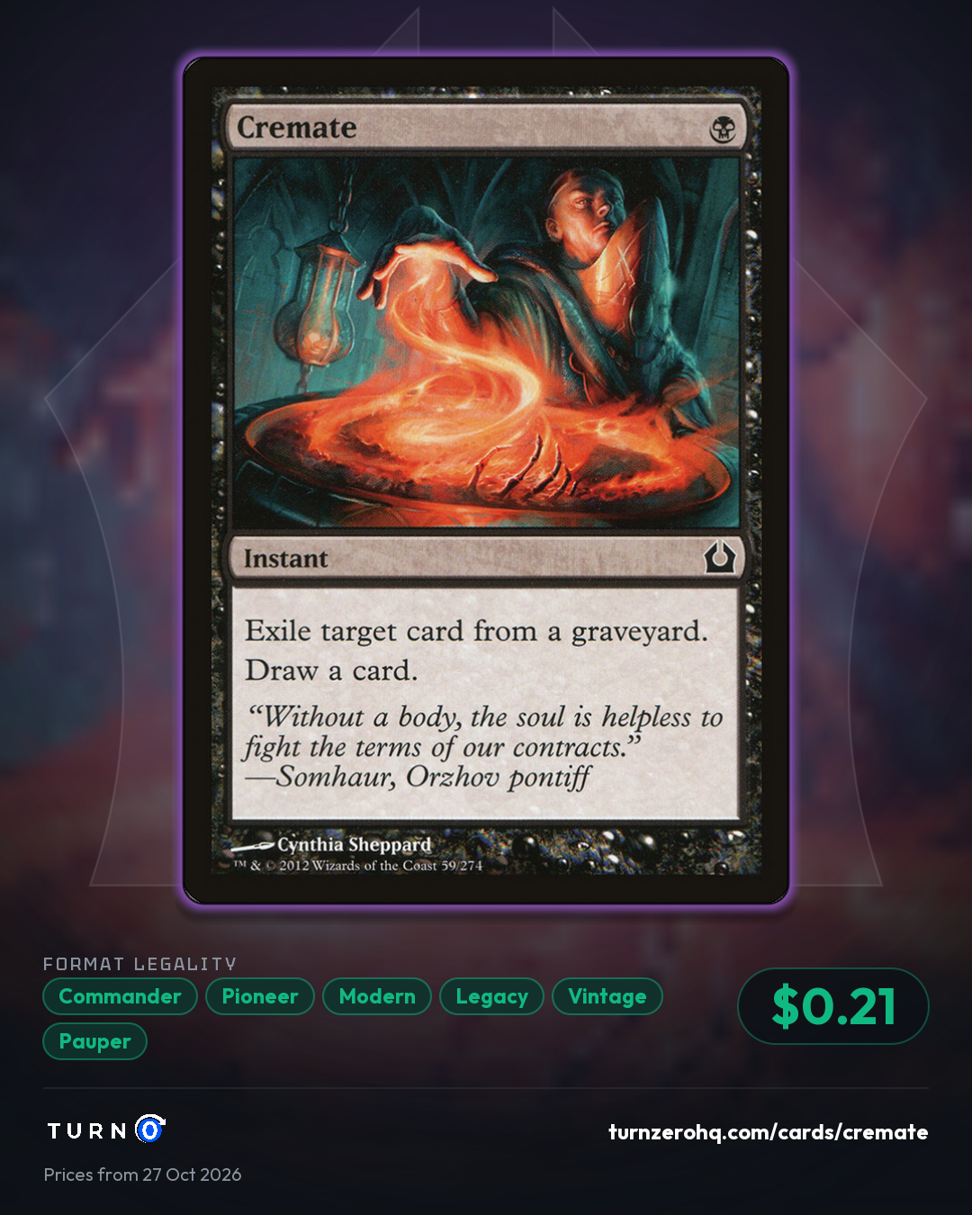 Shareable picture of Cremate