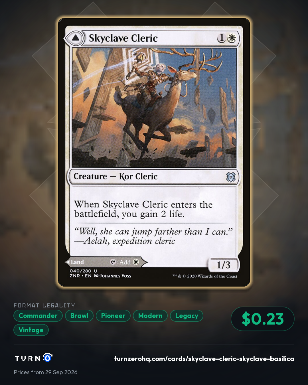 Shareable picture of Skyclave Cleric // Skyclave Basilica