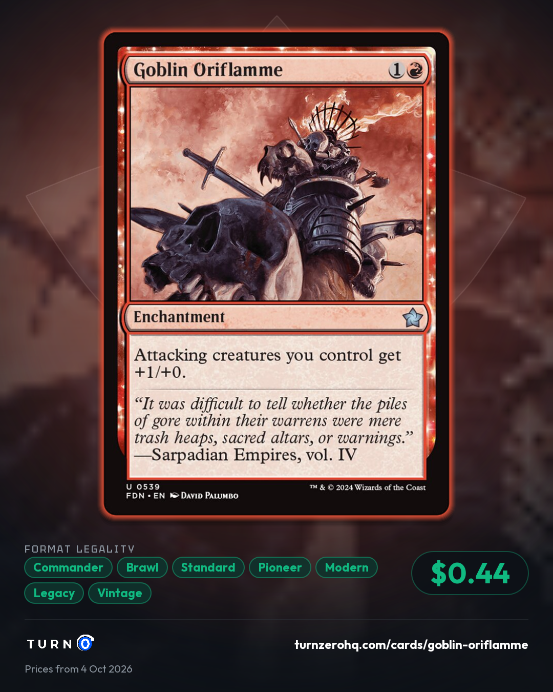 Shareable picture of Goblin Oriflamme