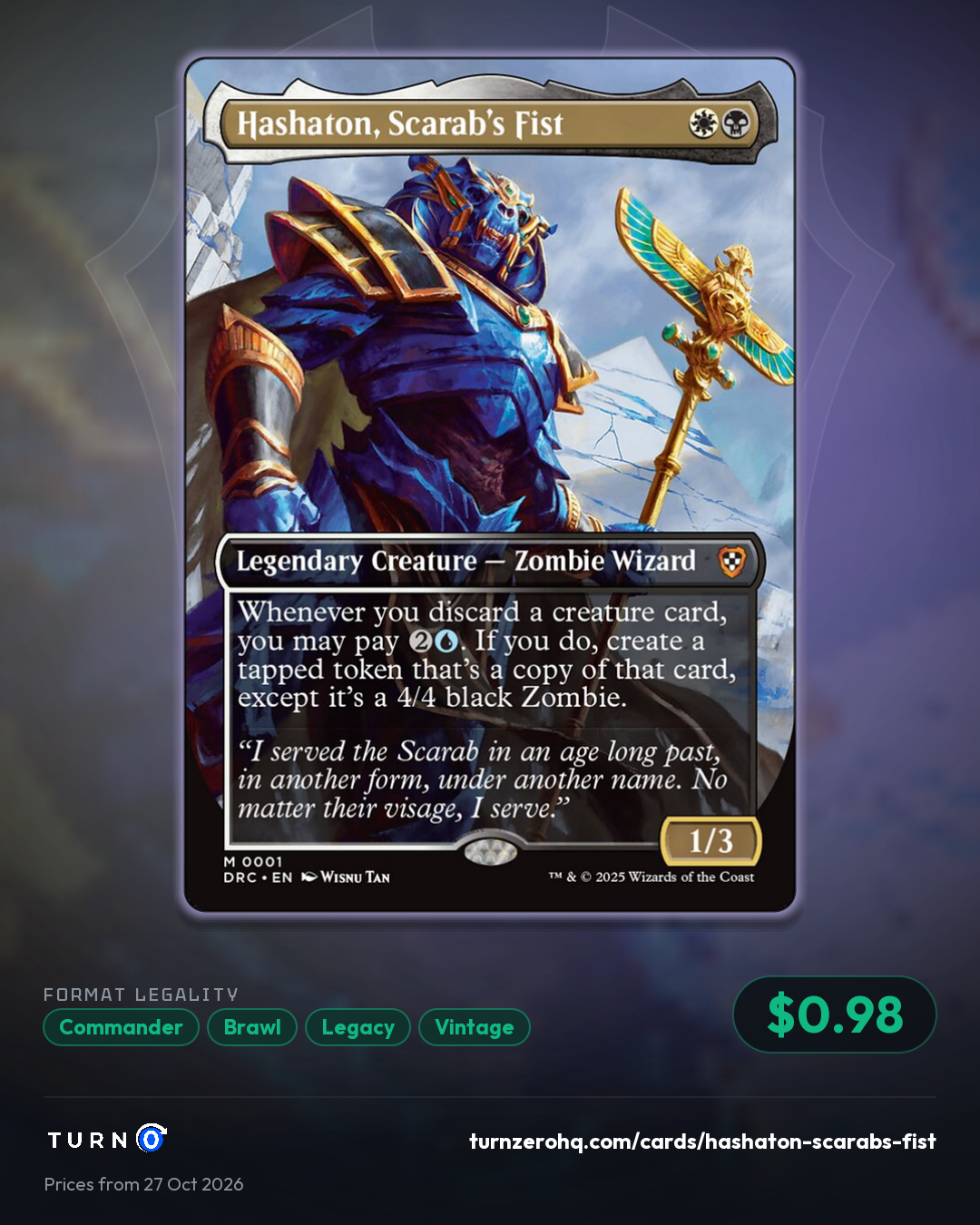 Shareable picture of Hashaton, Scarab's Fist