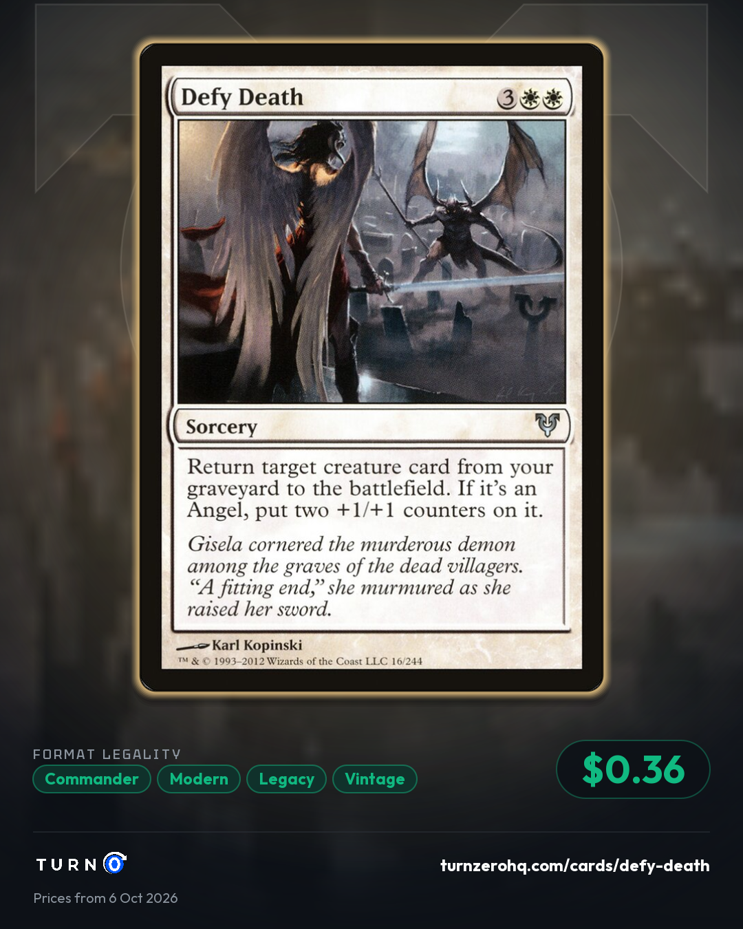 Shareable picture of Defy Death