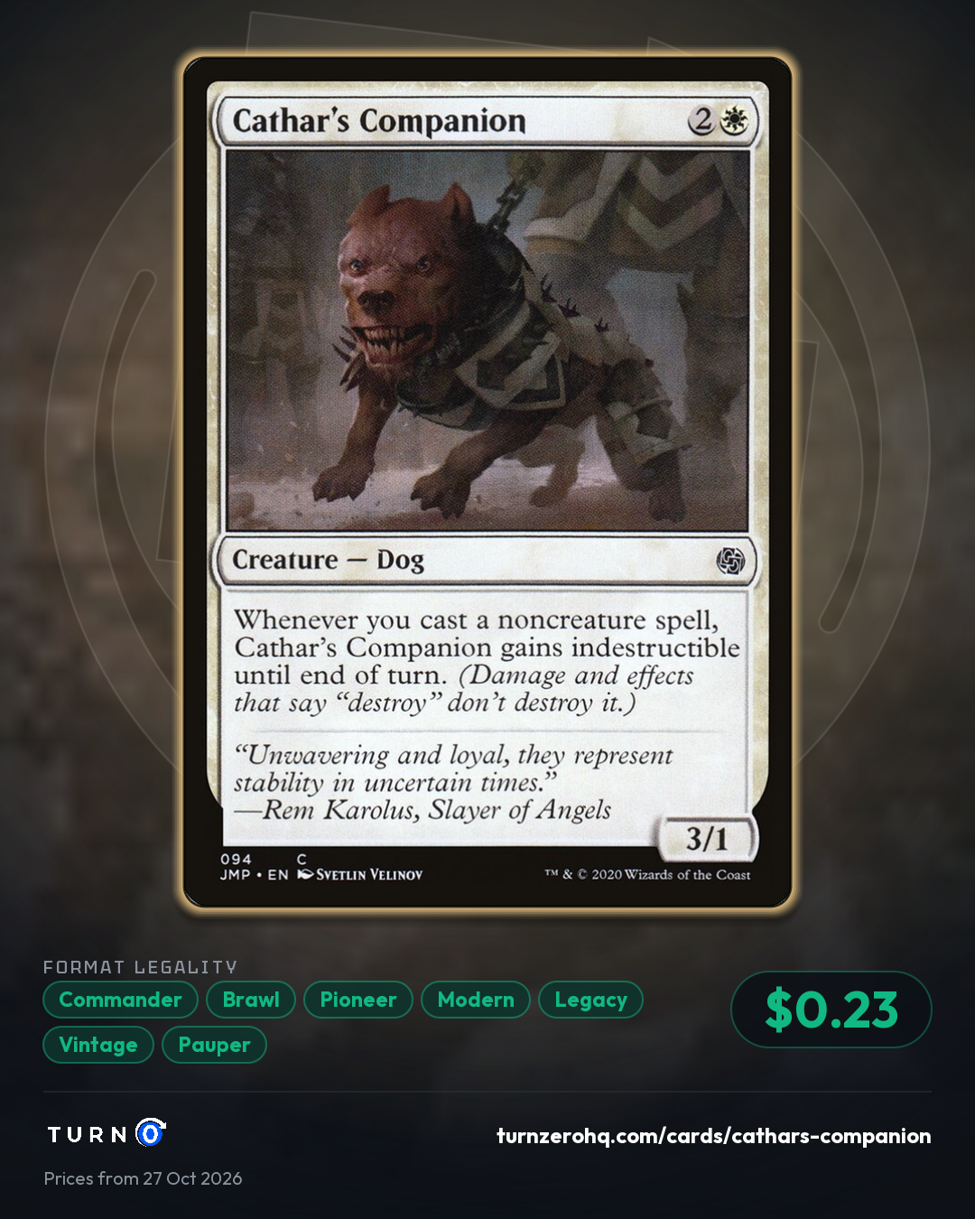 Shareable picture of Cathar's Companion