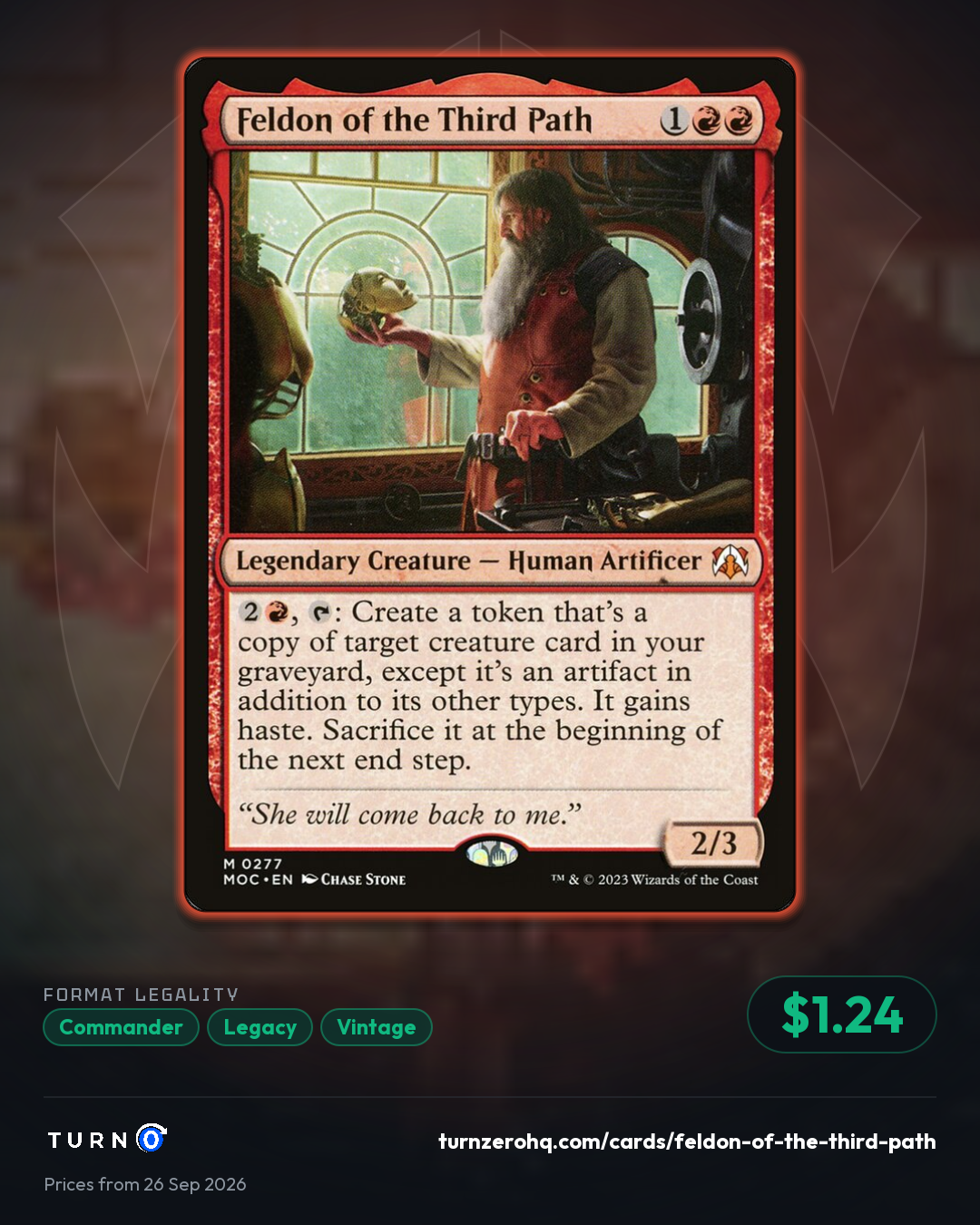 Shareable picture of Feldon of the Third Path