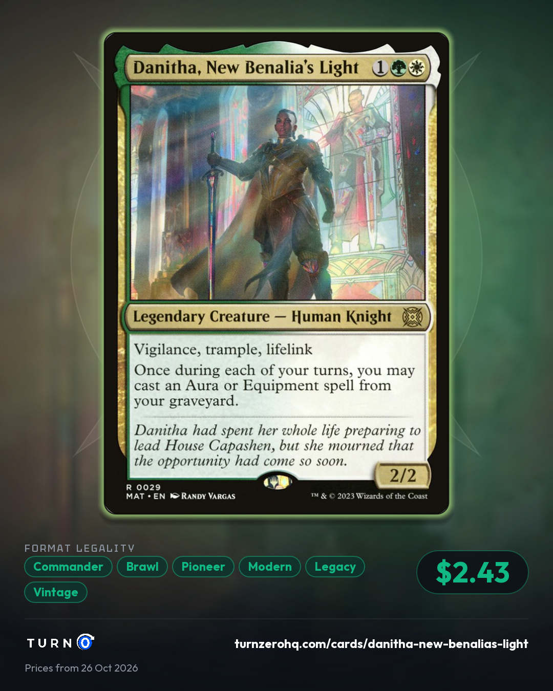 Shareable picture of Danitha, New Benalia's Light