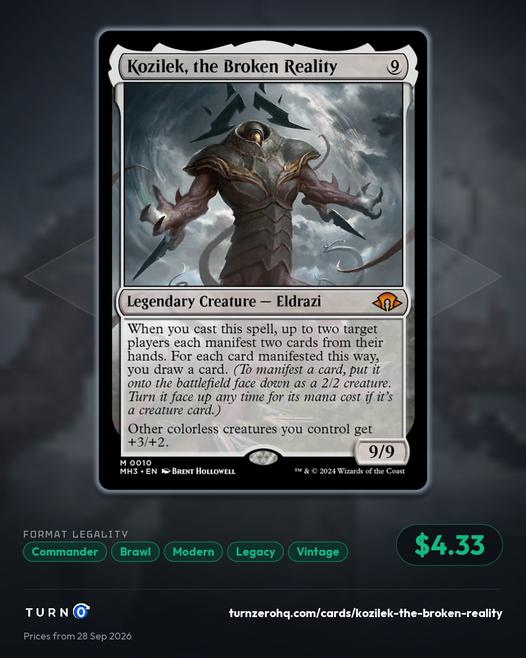 Shareable picture of Kozilek, the Broken Reality