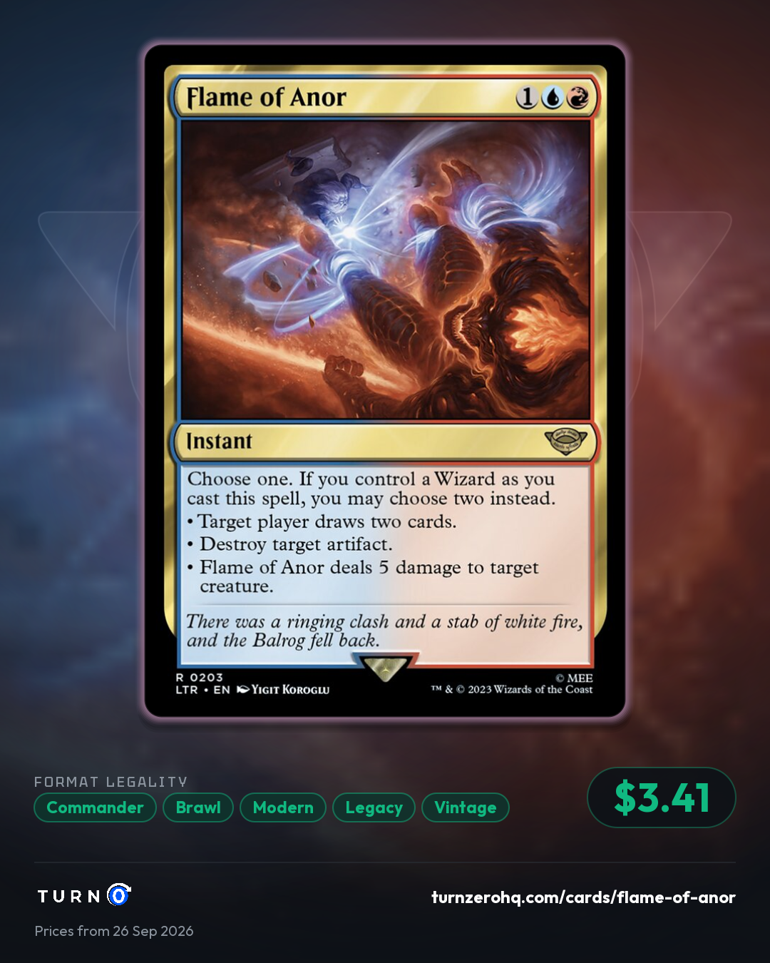 Shareable picture of Flame of Anor