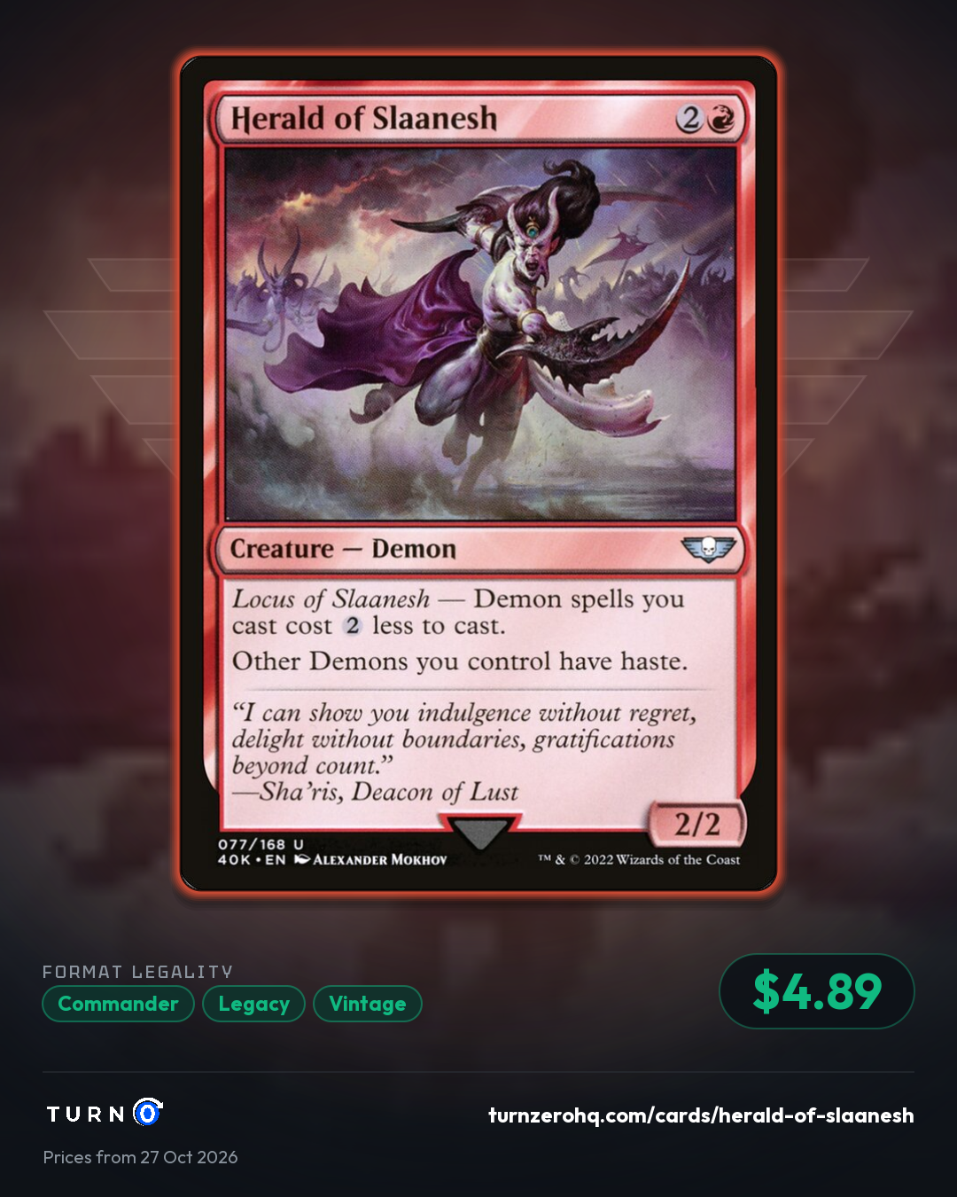 Shareable picture of Herald of Slaanesh