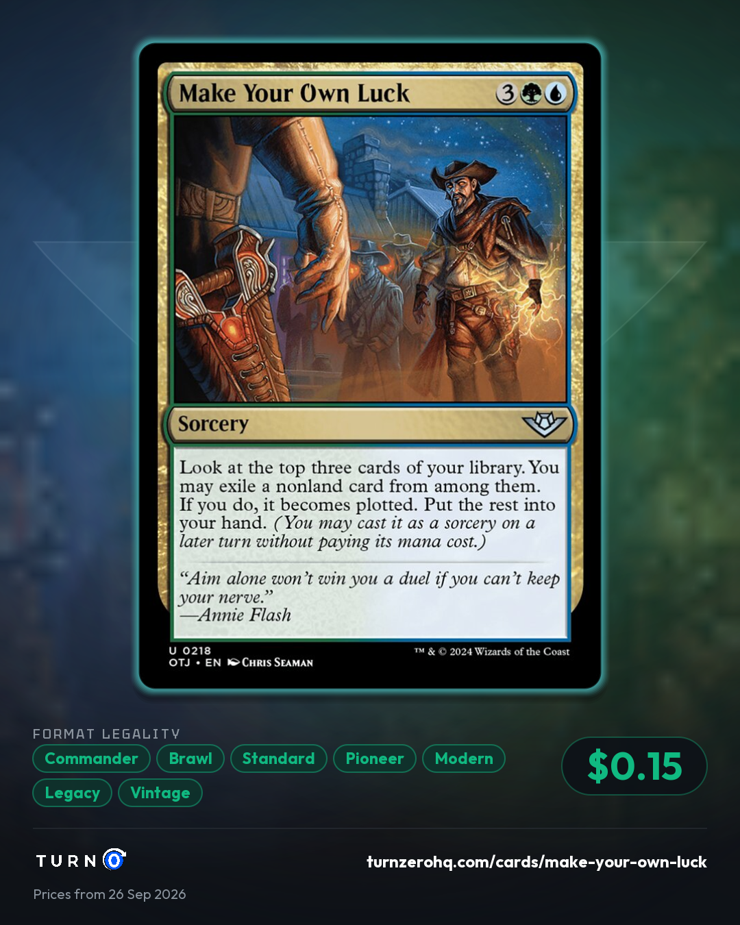Shareable picture of Make Your Own Luck