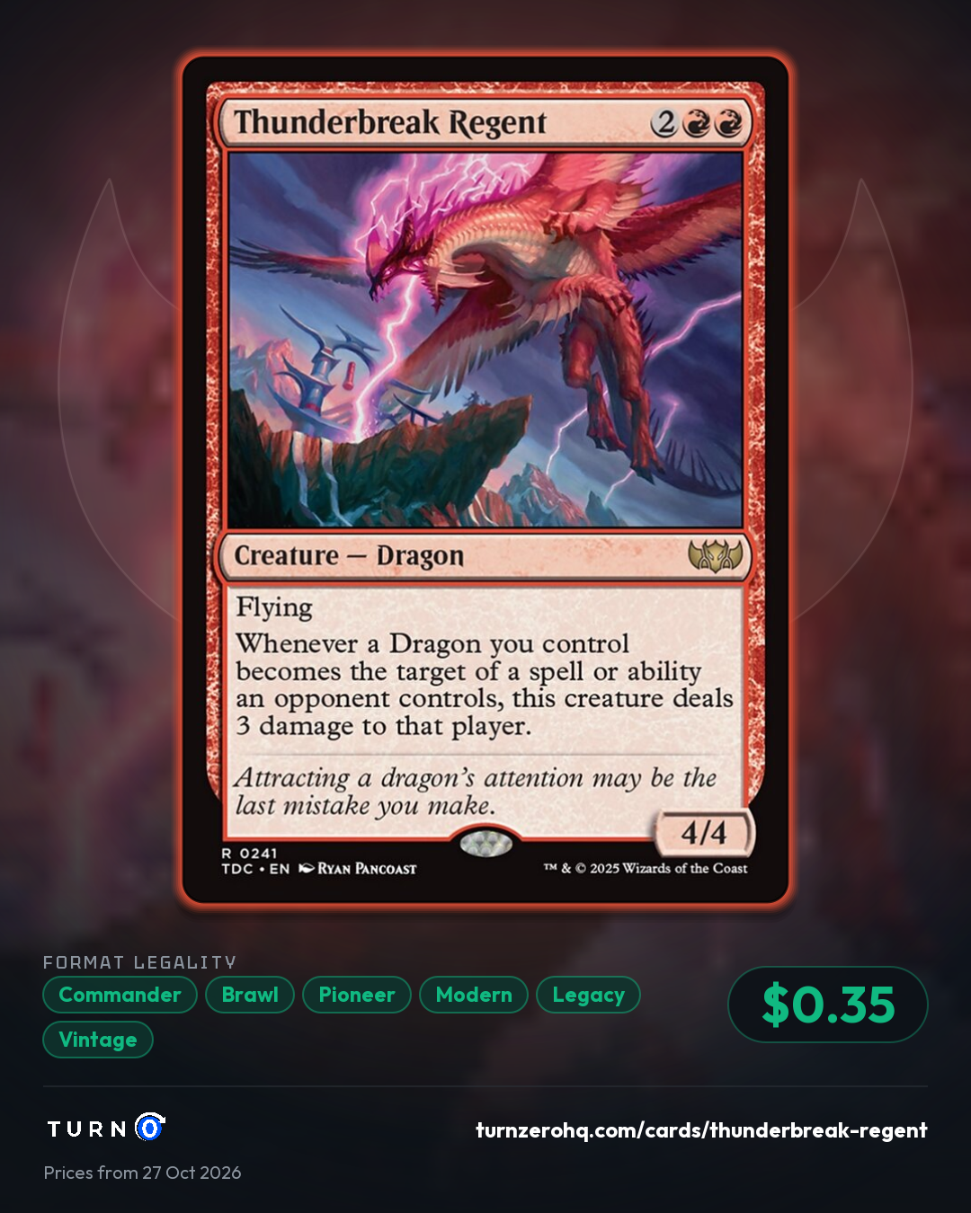 Shareable picture of Thunderbreak Regent