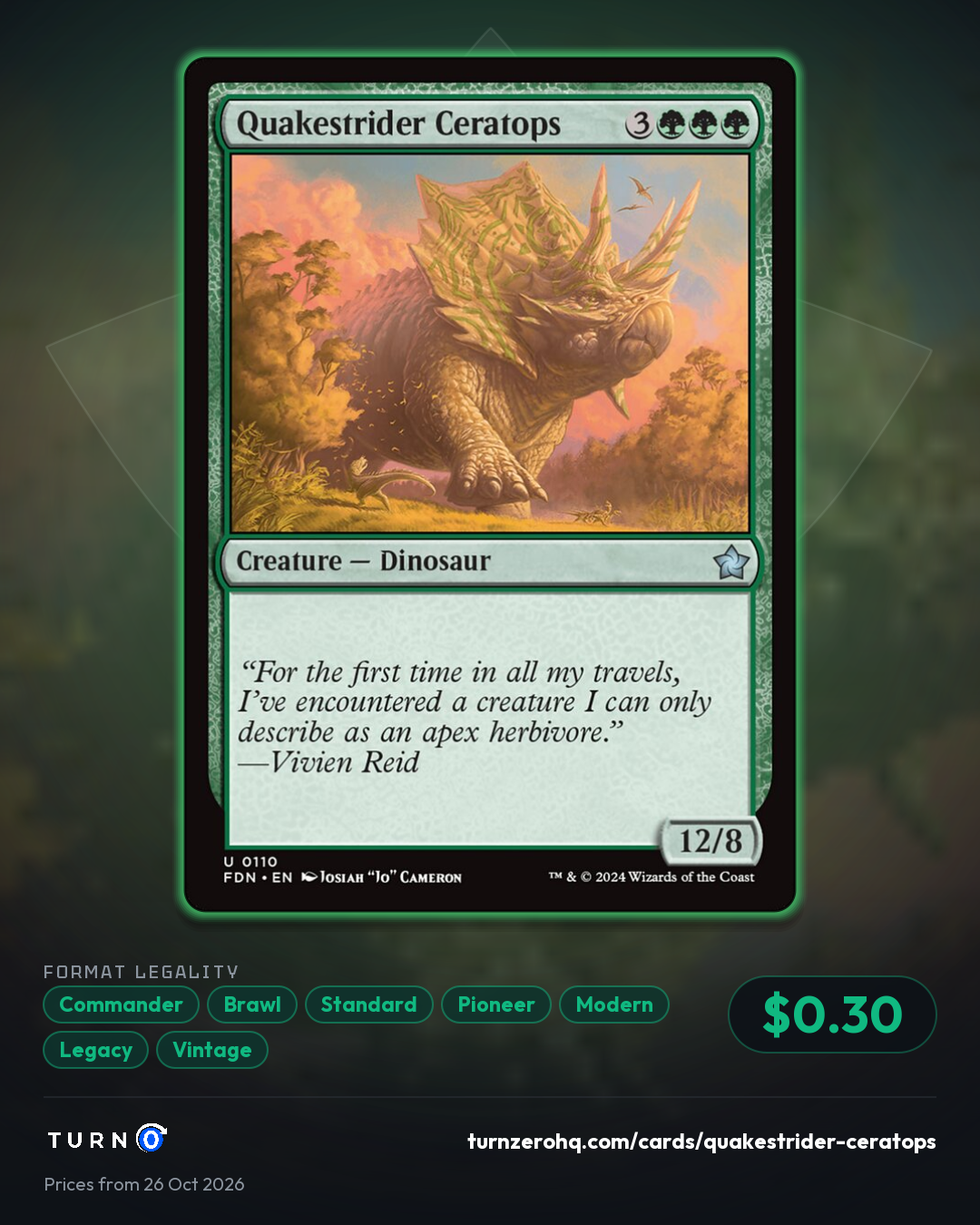 Shareable picture of Quakestrider Ceratops