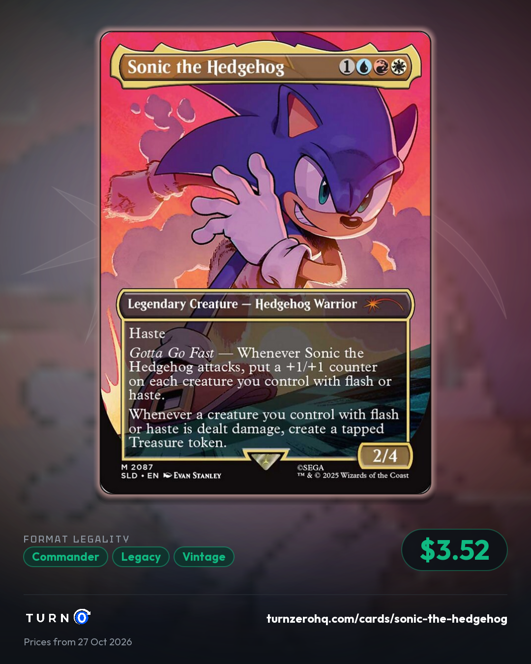 Shareable picture of Sonic the Hedgehog