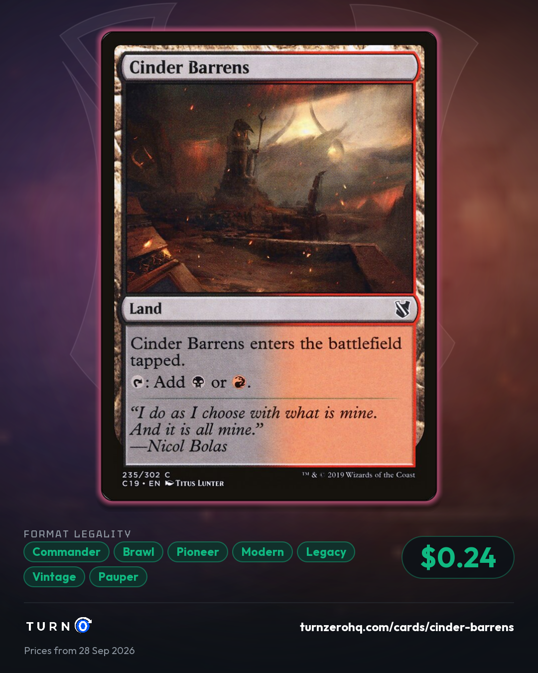 Shareable picture of Cinder Barrens