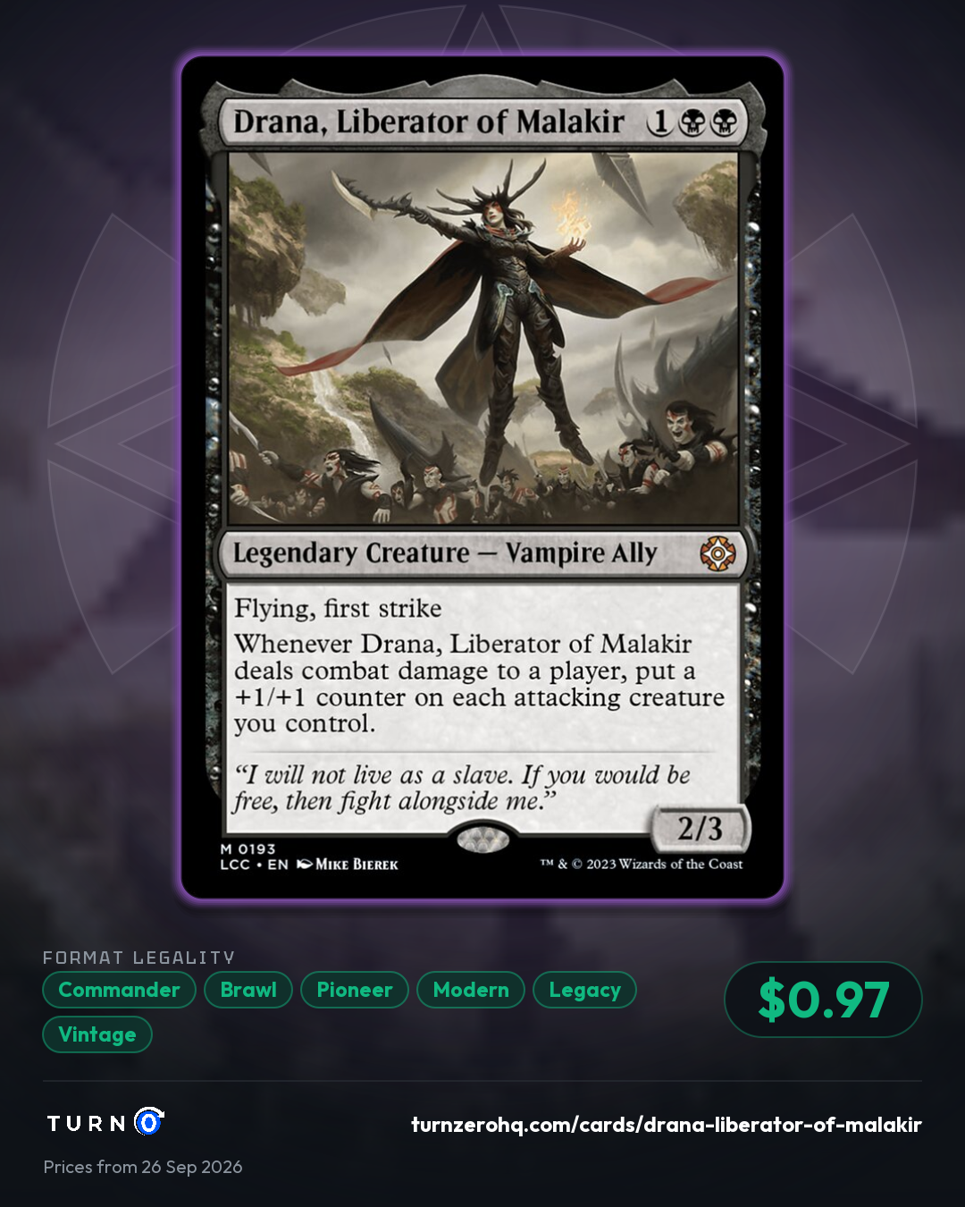 Shareable picture of Drana, Liberator of Malakir