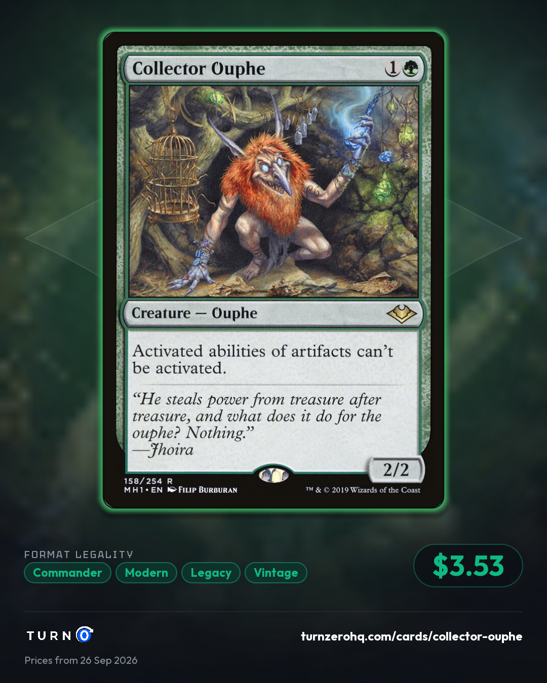 Shareable picture of Collector Ouphe