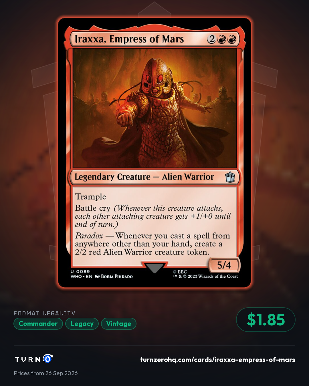 Shareable picture of Iraxxa, Empress of Mars