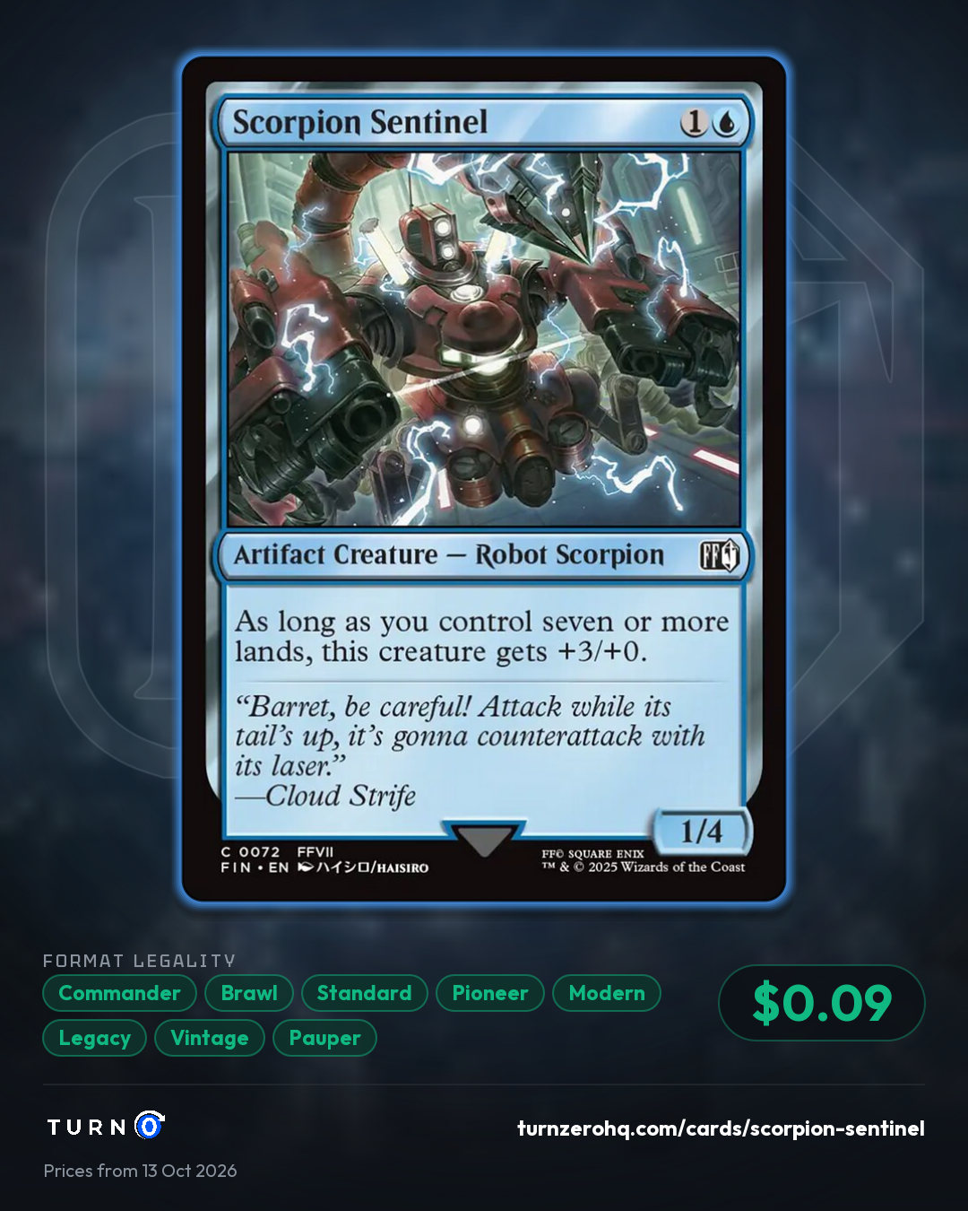 Shareable picture of Scorpion Sentinel