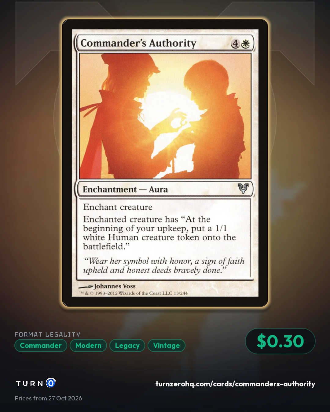 Shareable picture of Commander's Authority