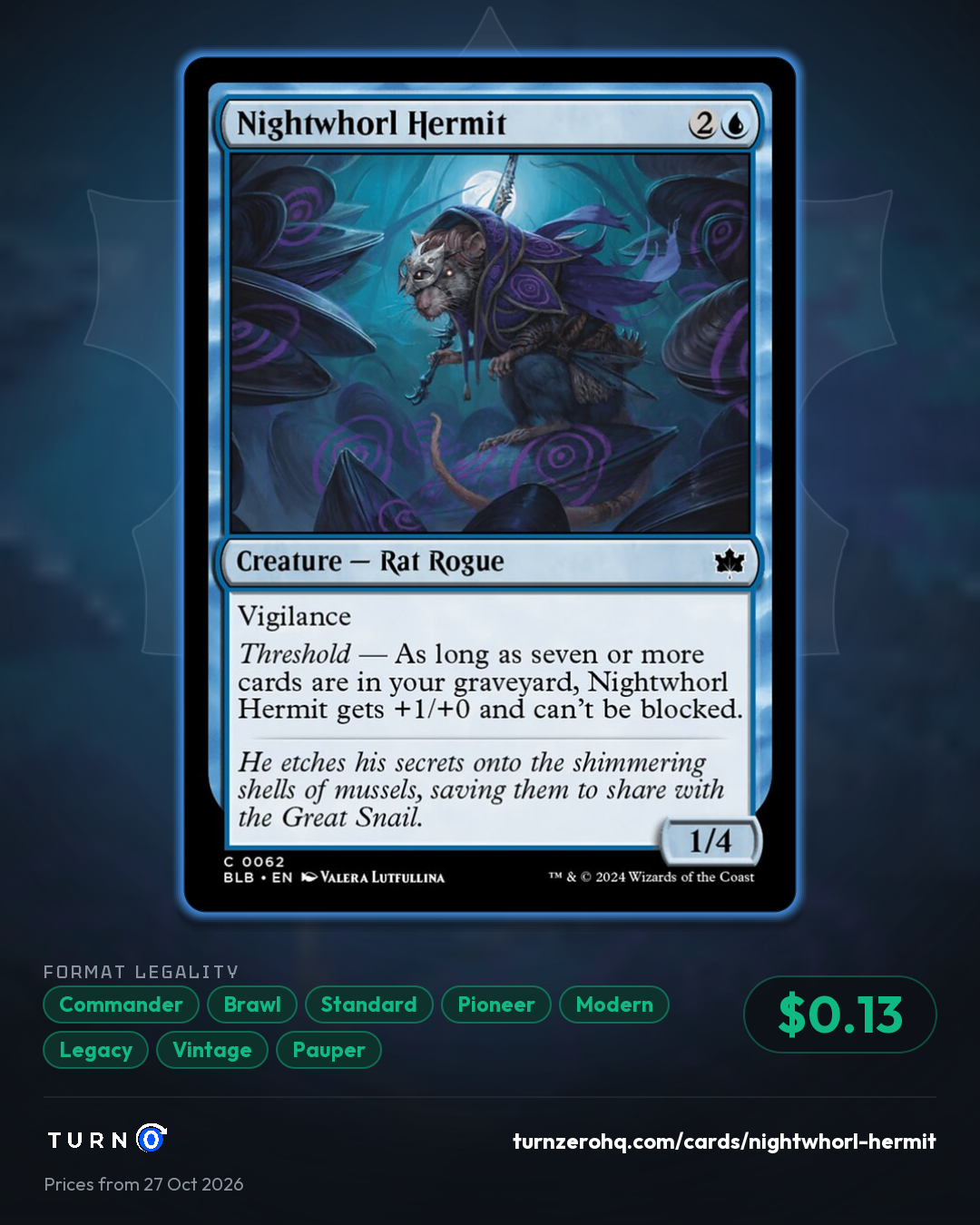 Shareable picture of Nightwhorl Hermit