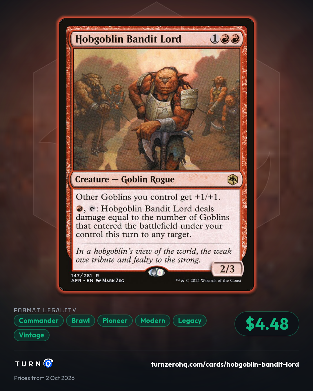 Shareable picture of Hobgoblin Bandit Lord
