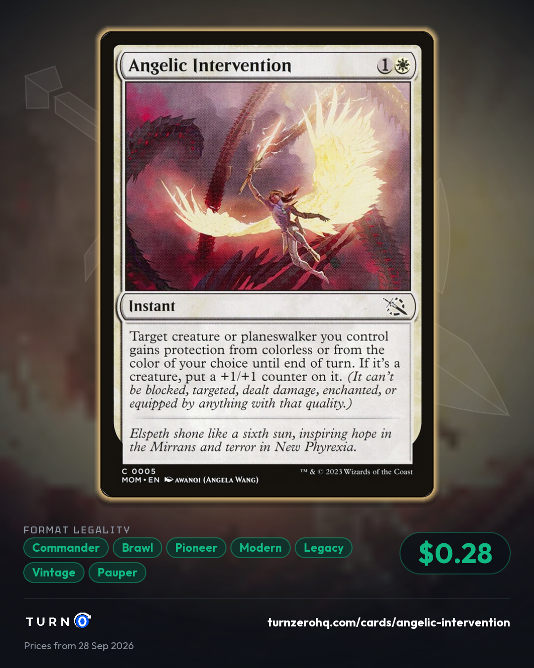 Shareable picture of Angelic Intervention