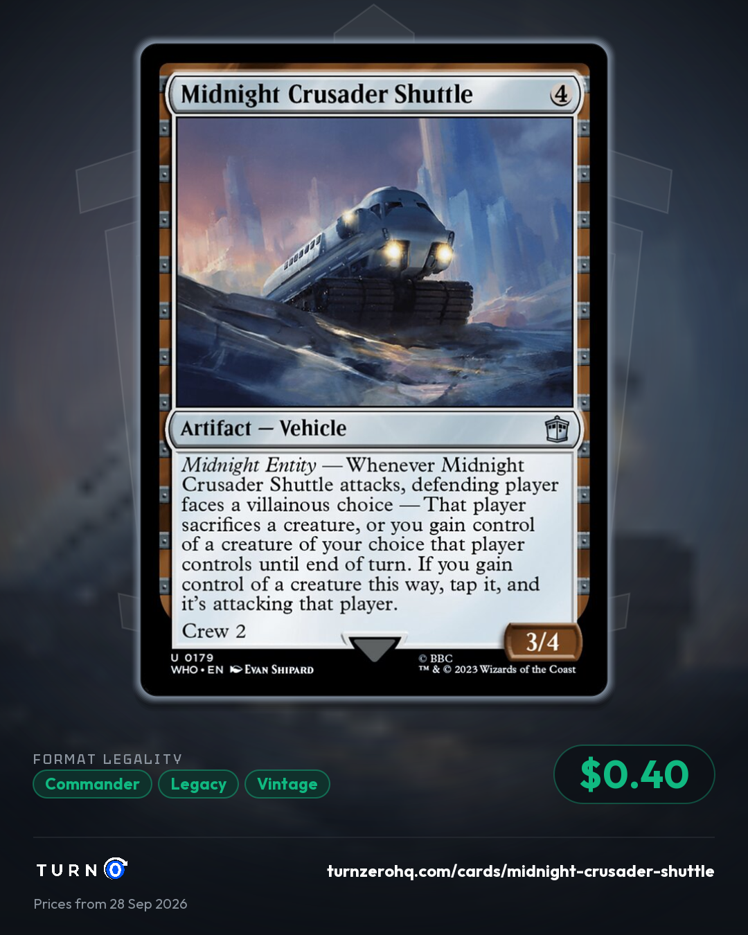 Shareable picture of Midnight Crusader Shuttle