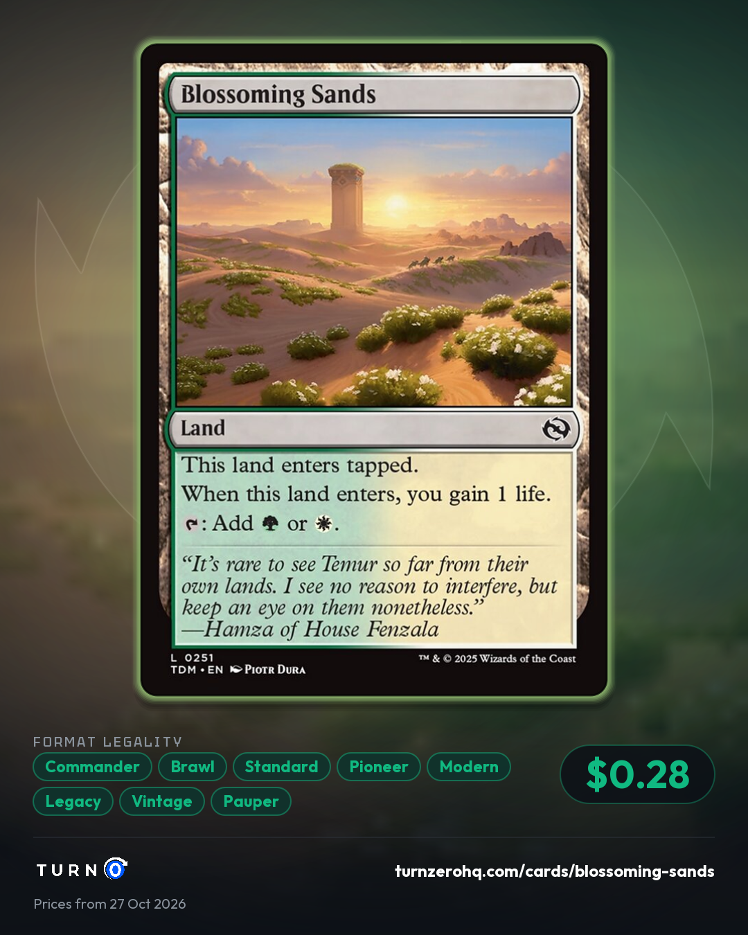 Shareable picture of Blossoming Sands