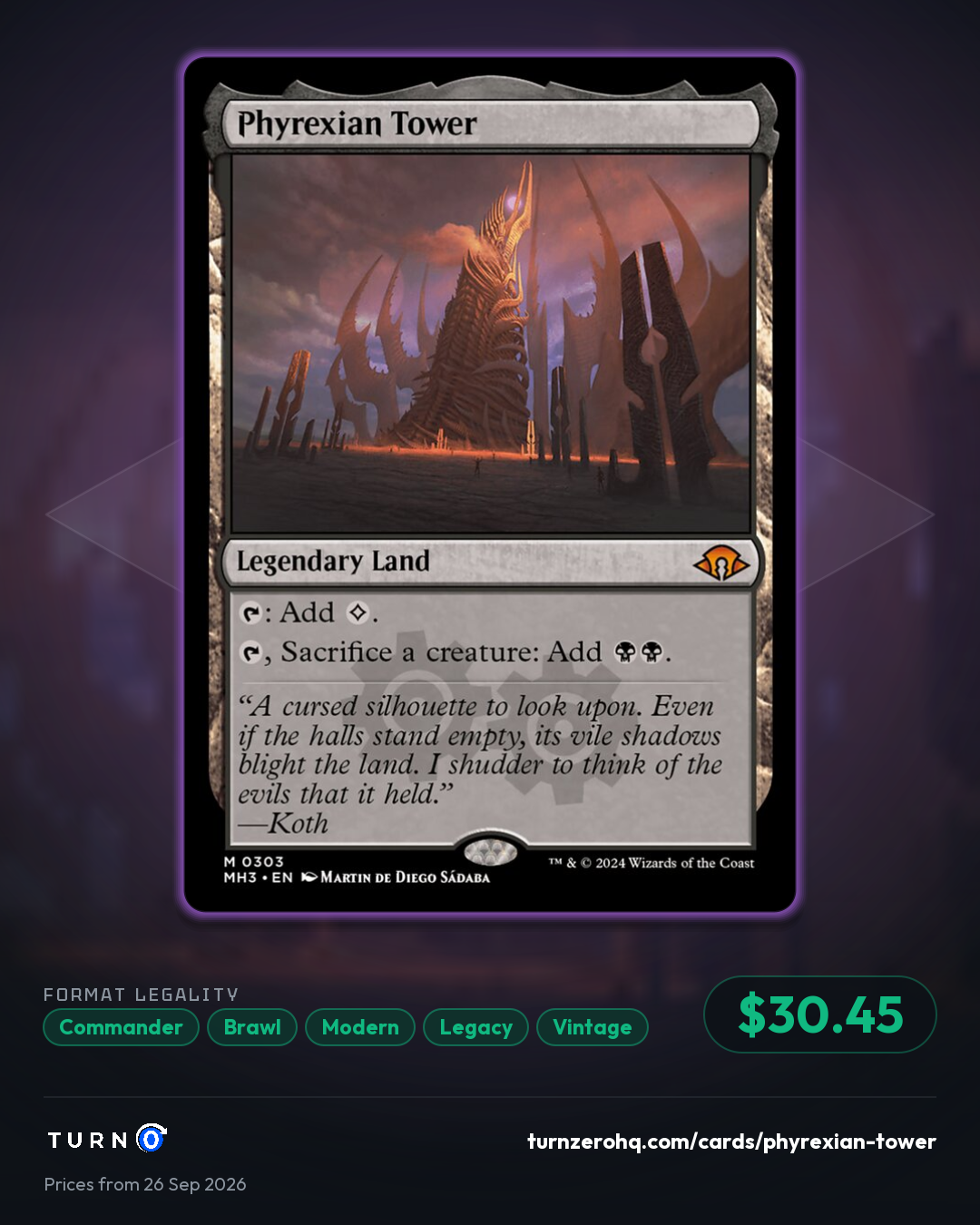 Shareable picture of Phyrexian Tower