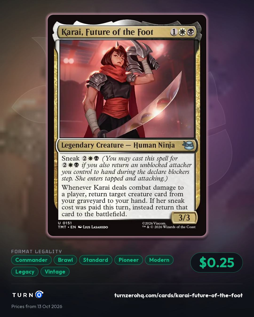 Shareable picture of Karai, Future of the Foot