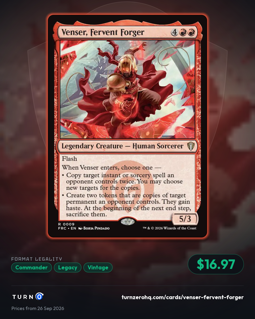Shareable picture of Venser, Fervent Forger