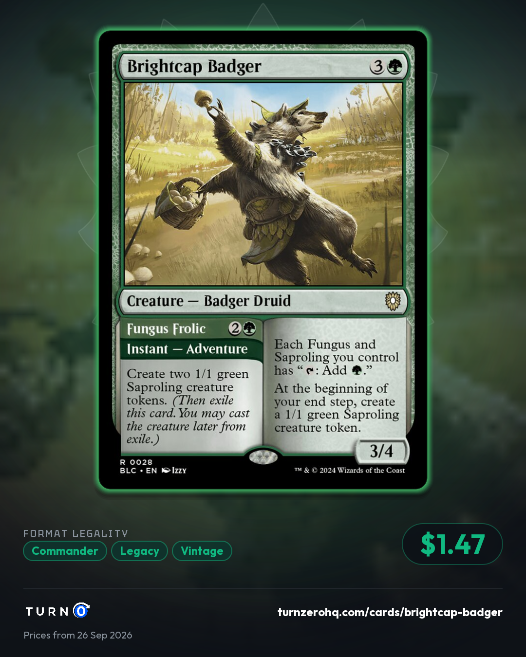 Shareable picture of Brightcap Badger