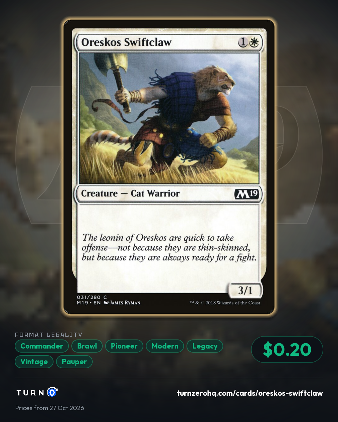 Shareable picture of Oreskos Swiftclaw