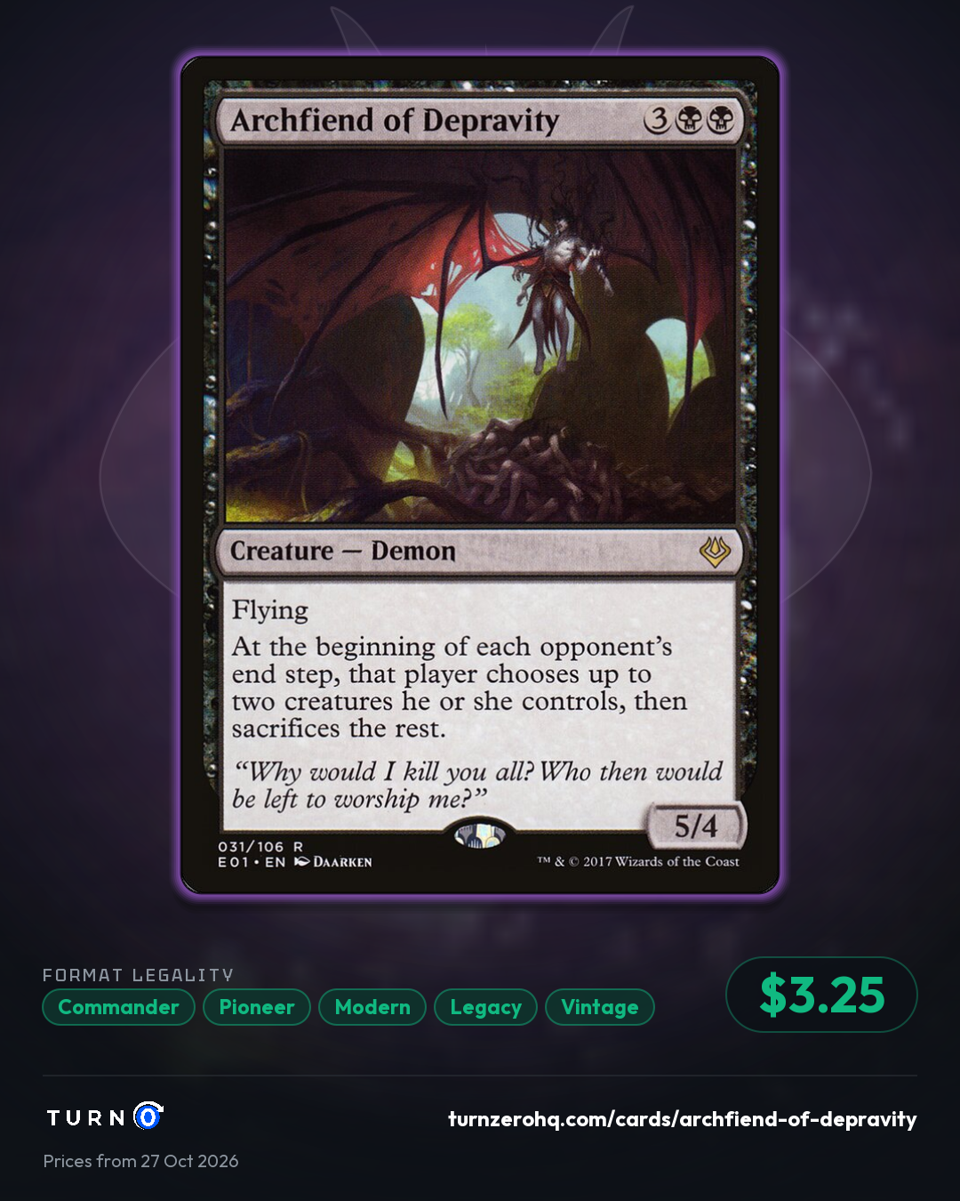Shareable picture of Archfiend of Depravity