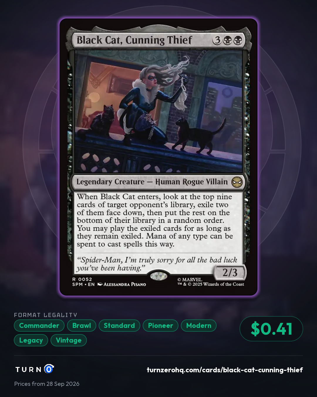 Shareable picture of Black Cat, Cunning Thief