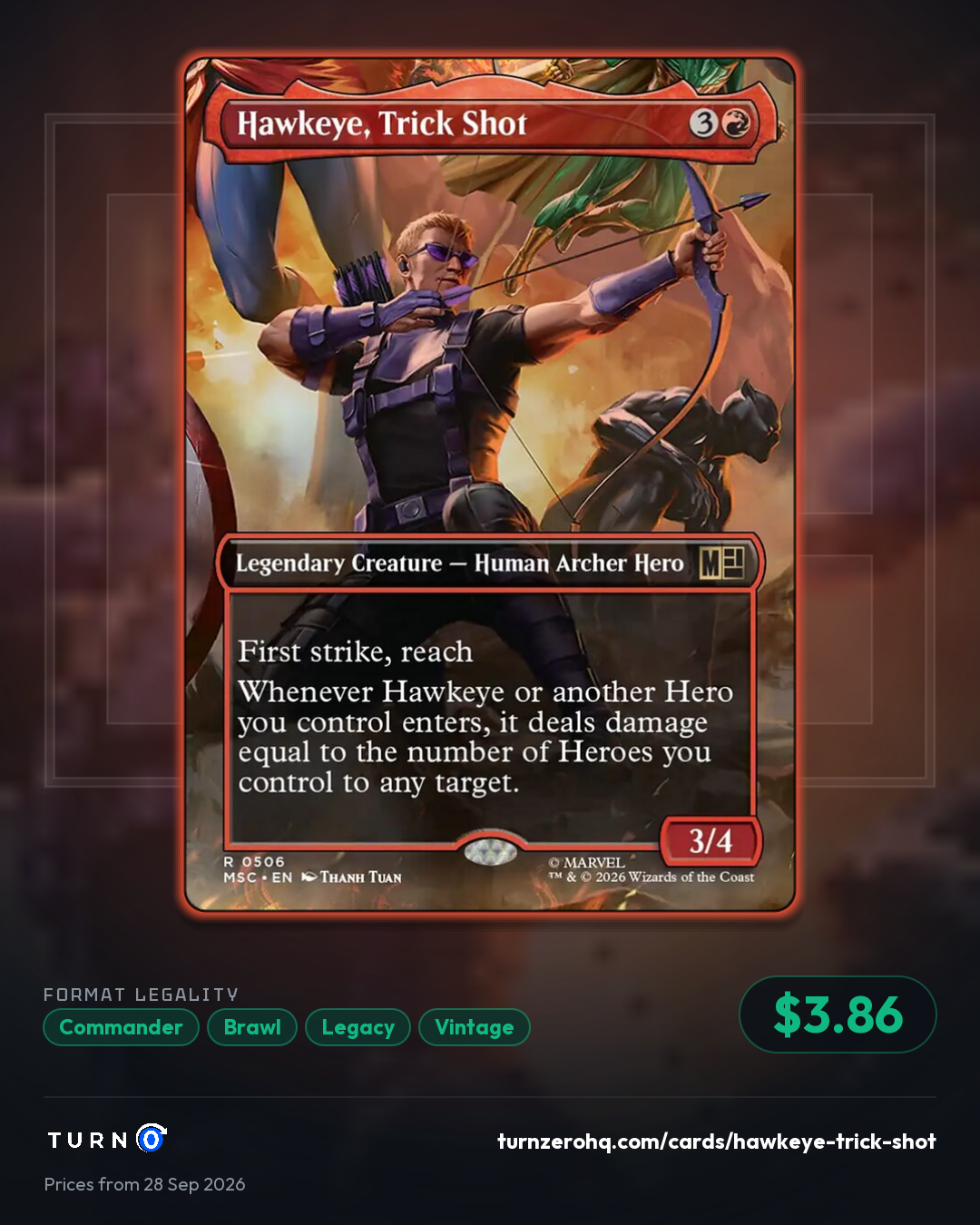 Shareable picture of Hawkeye, Trick Shot