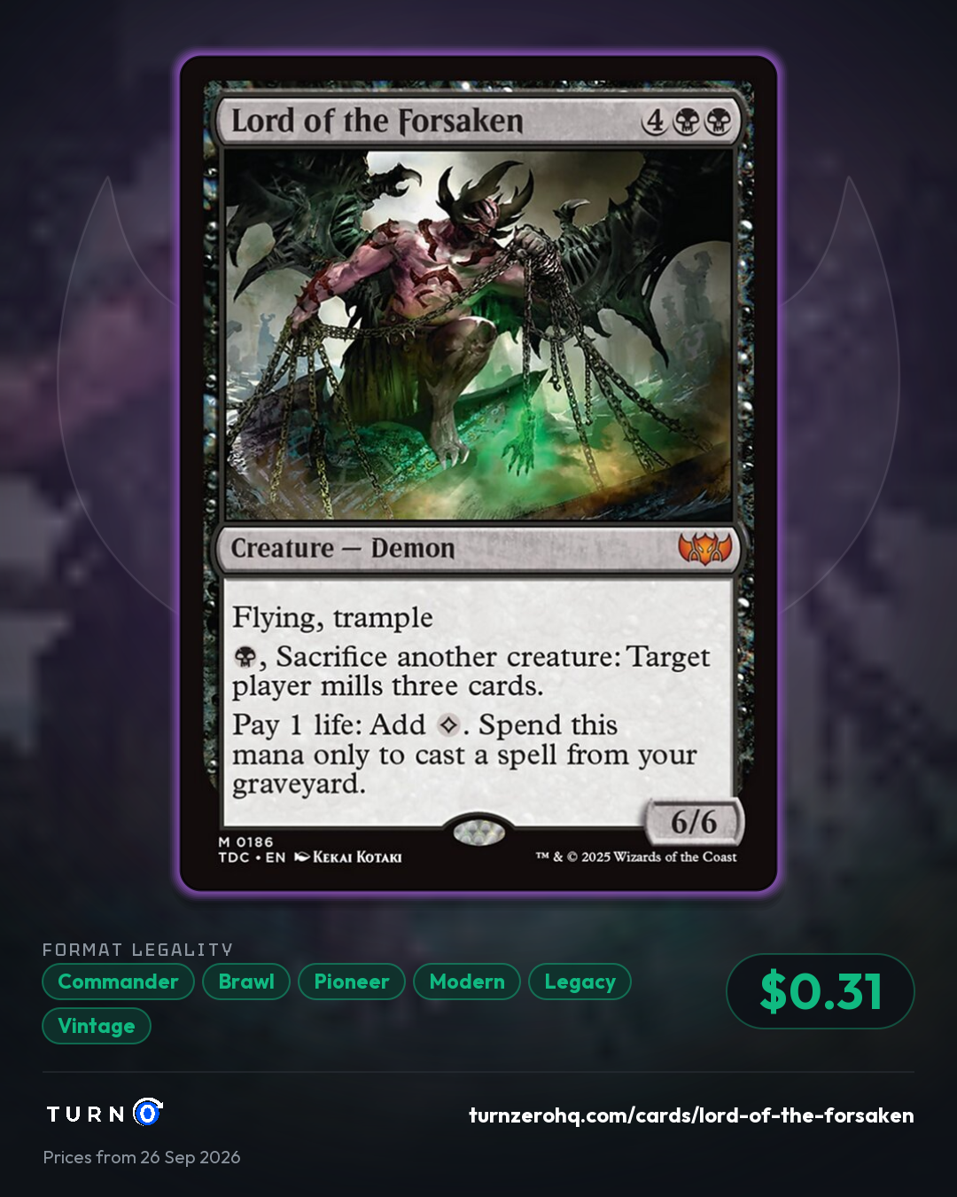 Shareable picture of Lord of the Forsaken