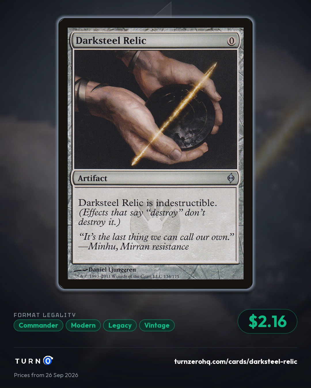 Shareable picture of Darksteel Relic