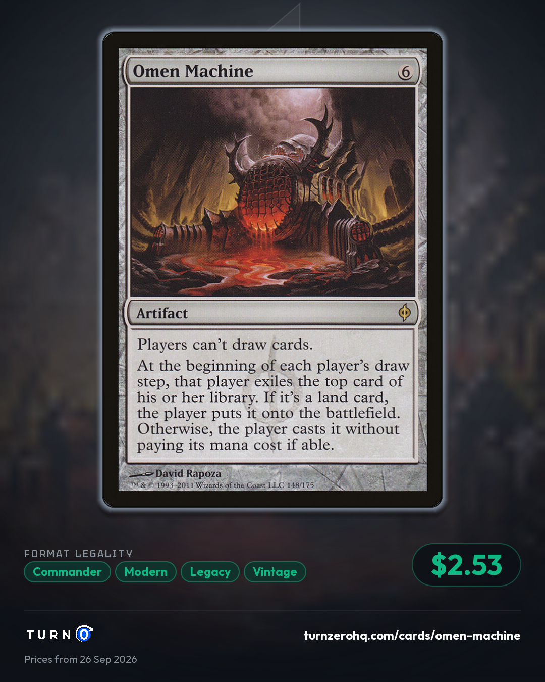 Shareable picture of Omen Machine