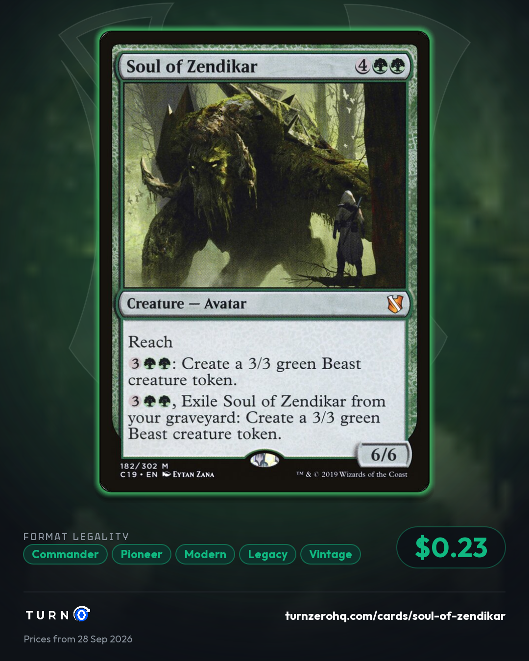 Shareable picture of Soul of Zendikar