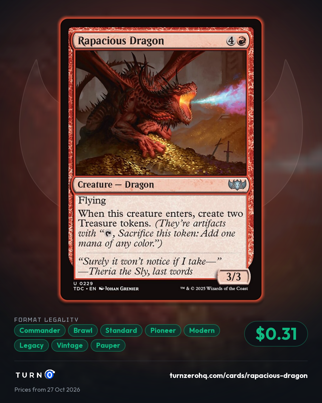 Shareable picture of Rapacious Dragon