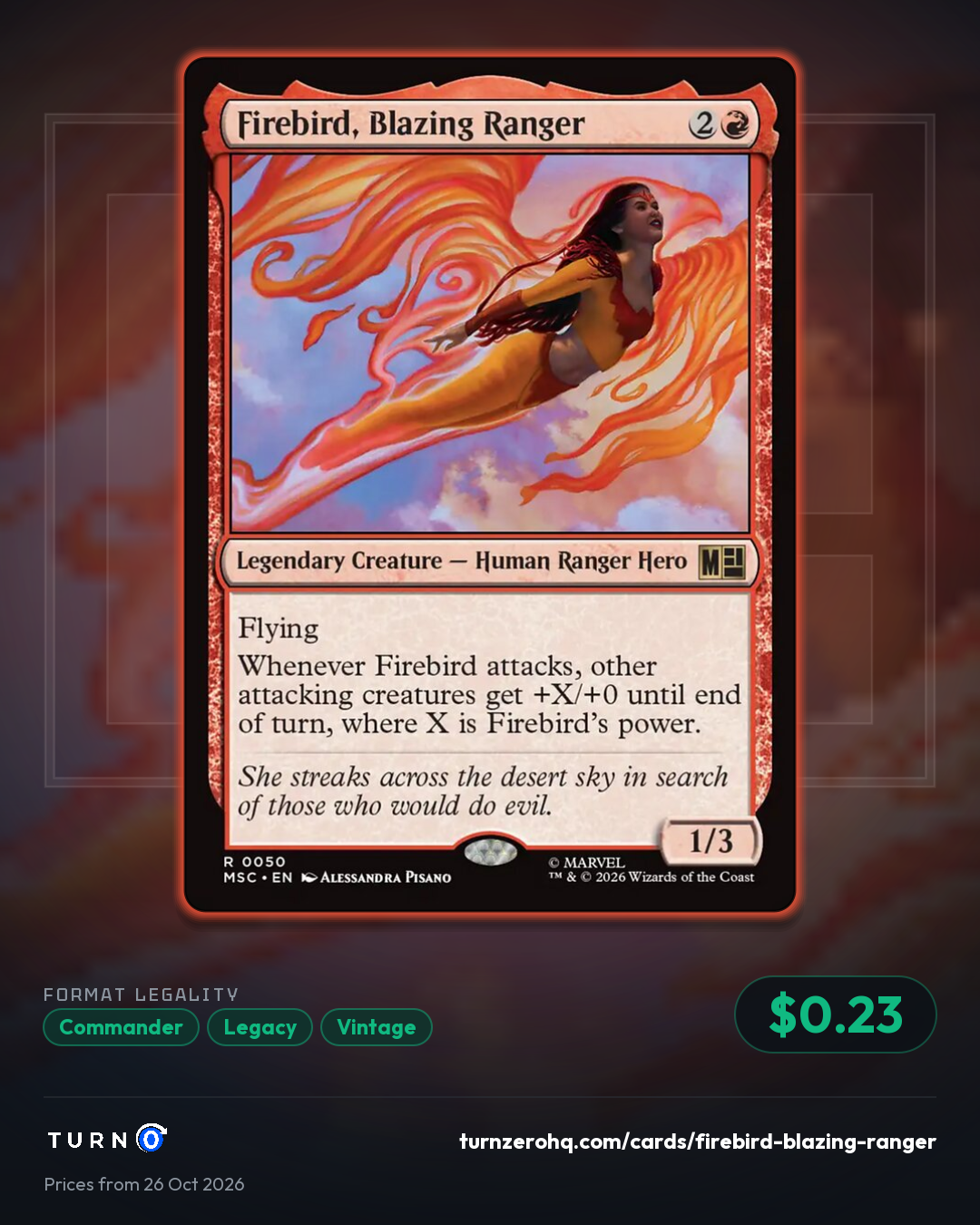 Shareable picture of Firebird, Blazing Ranger