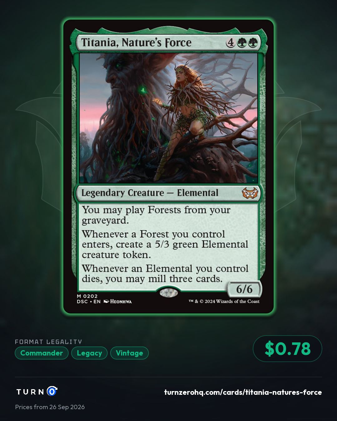 Shareable picture of Titania, Nature's Force