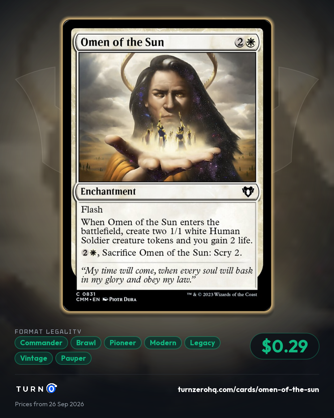Shareable picture of Omen of the Sun