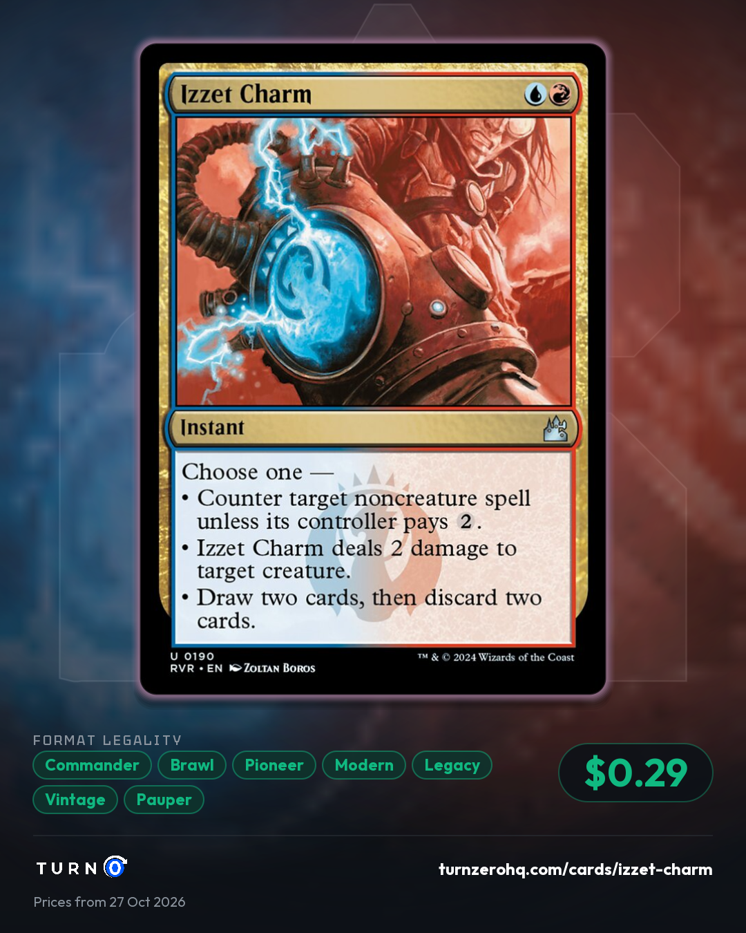 Shareable picture of Izzet Charm