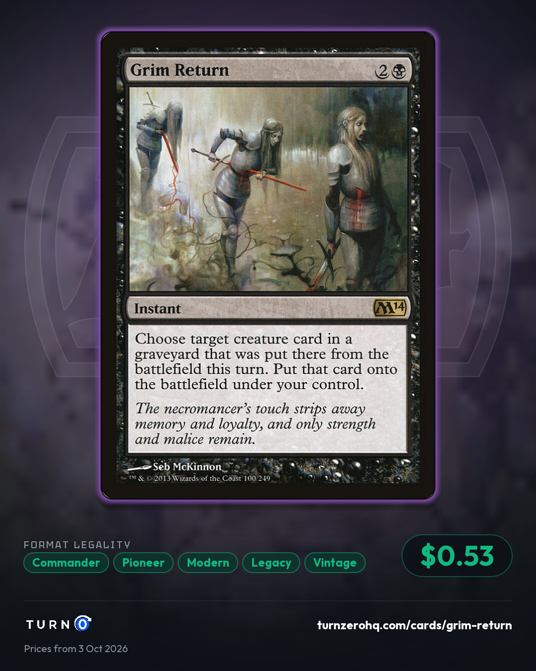 Shareable picture of Grim Return