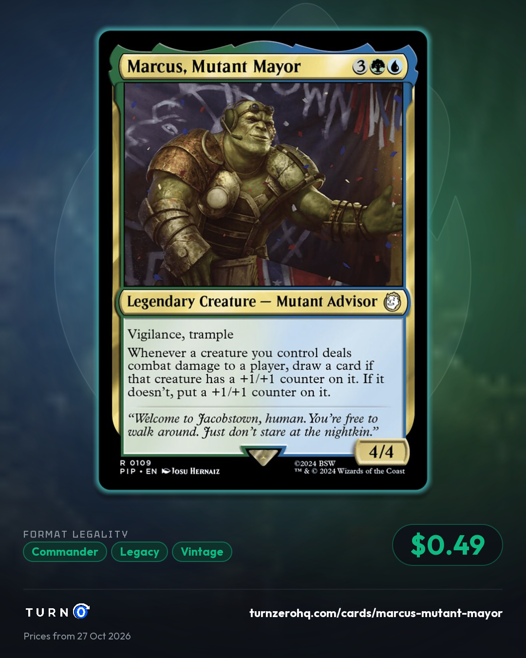 Shareable picture of Marcus, Mutant Mayor