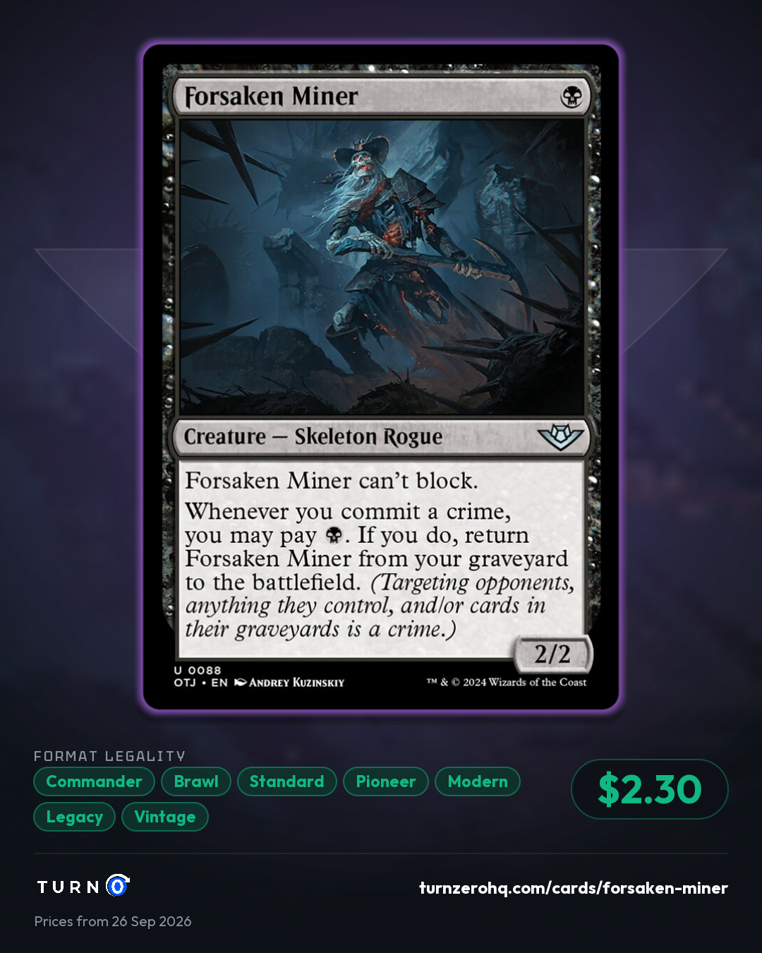 Shareable picture of Forsaken Miner