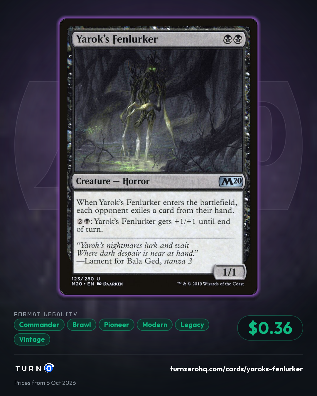 Shareable picture of Yarok's Fenlurker