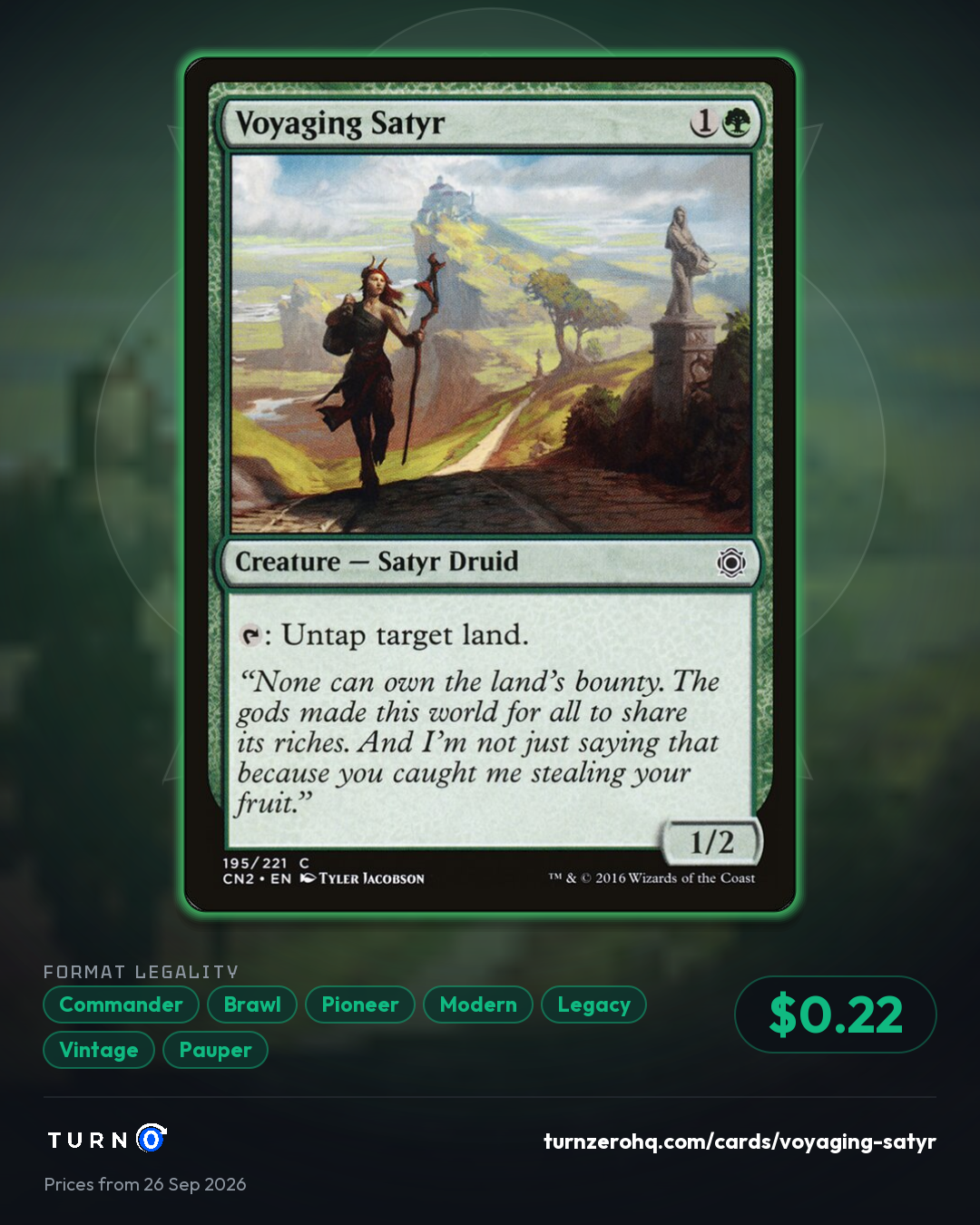 Shareable picture of Voyaging Satyr